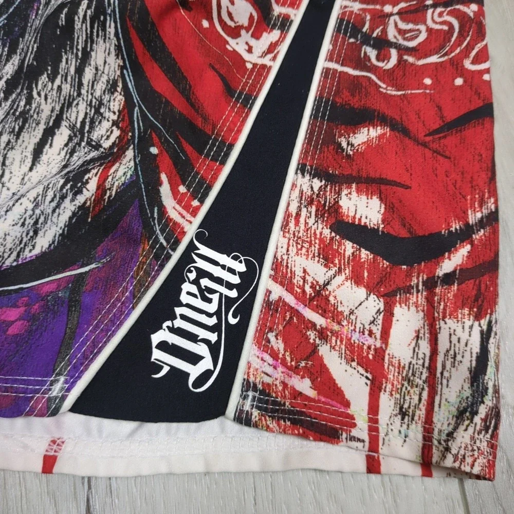VTG Y2K O'Neil Byerly Freak Boardshorts Mens 40 White Skull Octopus Wax Comb 10